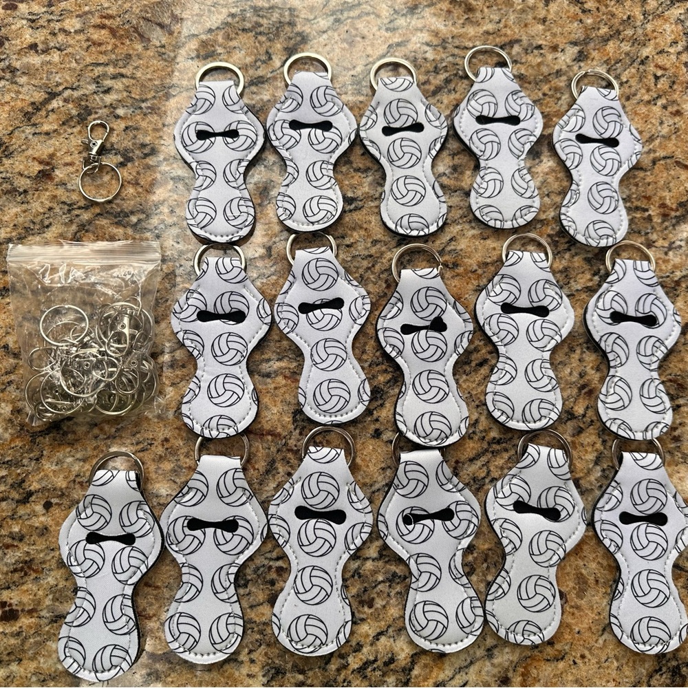 16 Volleyball Theme Chapstick/Lipstick Holders
